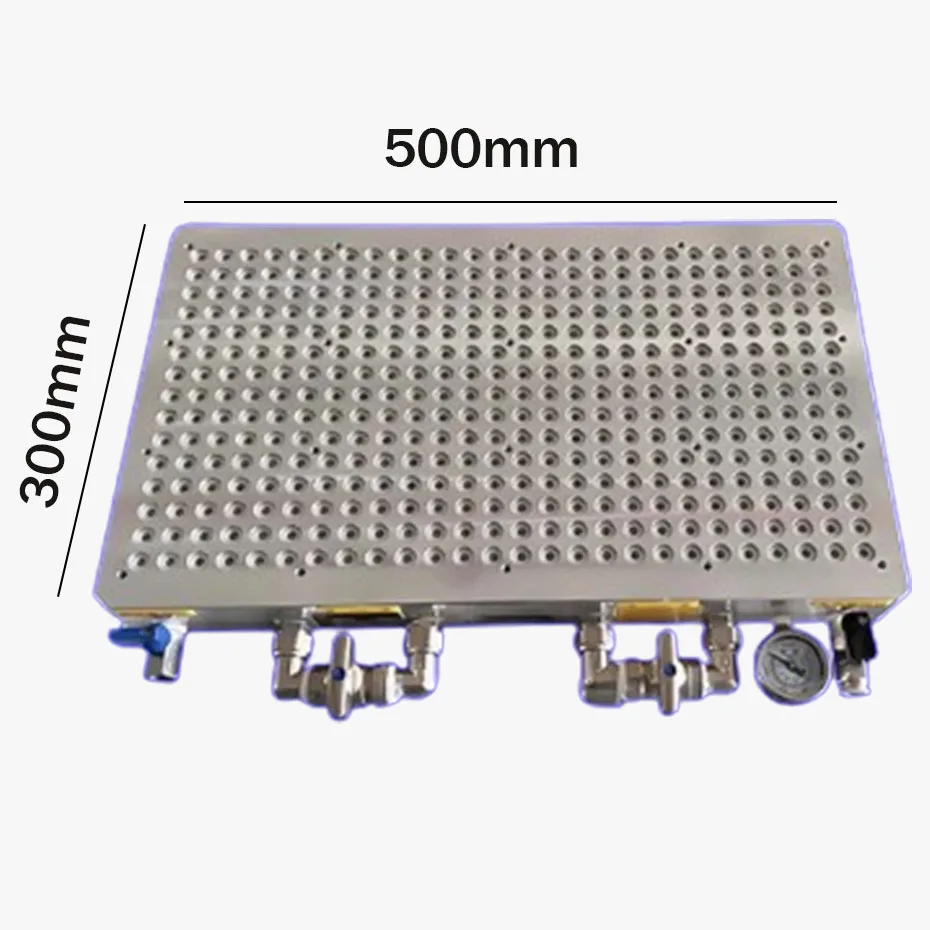 Mid porous vacuum suction cup CNC industrial non sealing strip machining center powerful three in one suction fixture
