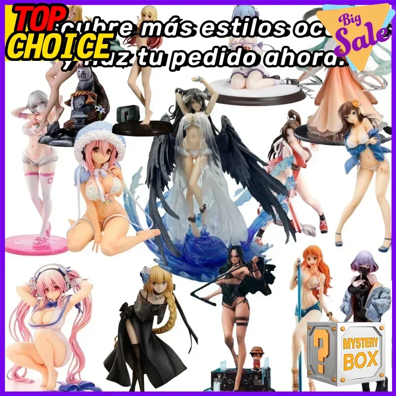 Caja misteriosa de figura de Anime de 10-30cm, caja ciega coleccionable para chicas sexis, regalo sorpresa, modelos de Anime de Naruto de una pieza Hatsune Miku para