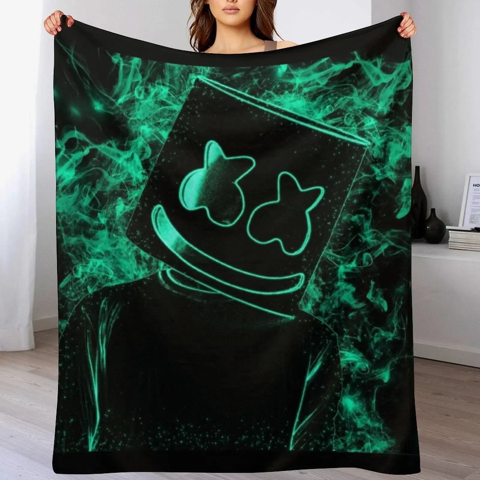 

marshmello #21 Throw Blanket Plush Fuzzy Cozy Blanket for Couch Sofa
