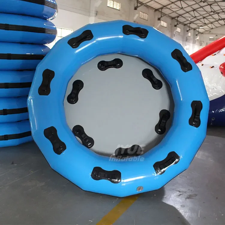 

4 Person Pure PVC Family Round Raft Tube Inflatable Water Park Raft For Fiberglass Pool Slide