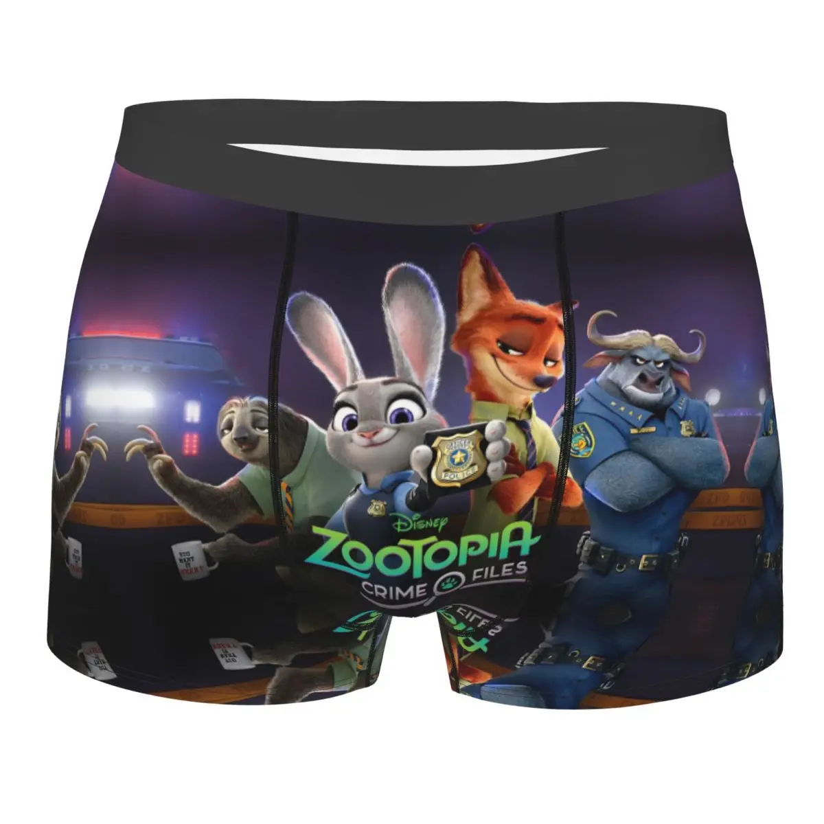 Disney Zootropolis Film Judy And Nick Underpants Cotton Panties Men's Underwear Ventilate Shorts Boxer Briefs