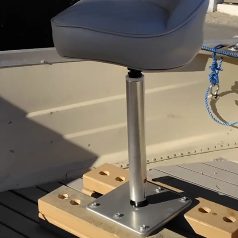 Marine Boat Seat Swivel Base 7x7 Inch, Heavy Duty Aluminum 3/4