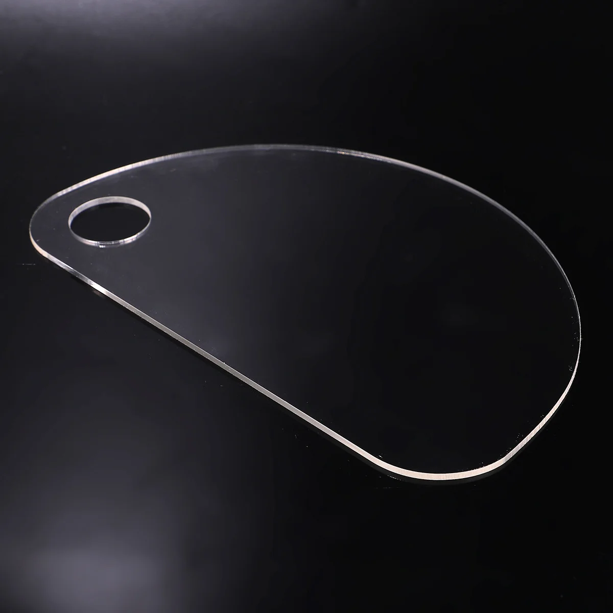 

1pc Acrylic Nail Art Palette Premium Stainless Steel Durable Reusable Manicure Diy Tool For Nail Artists Professionals Smooth