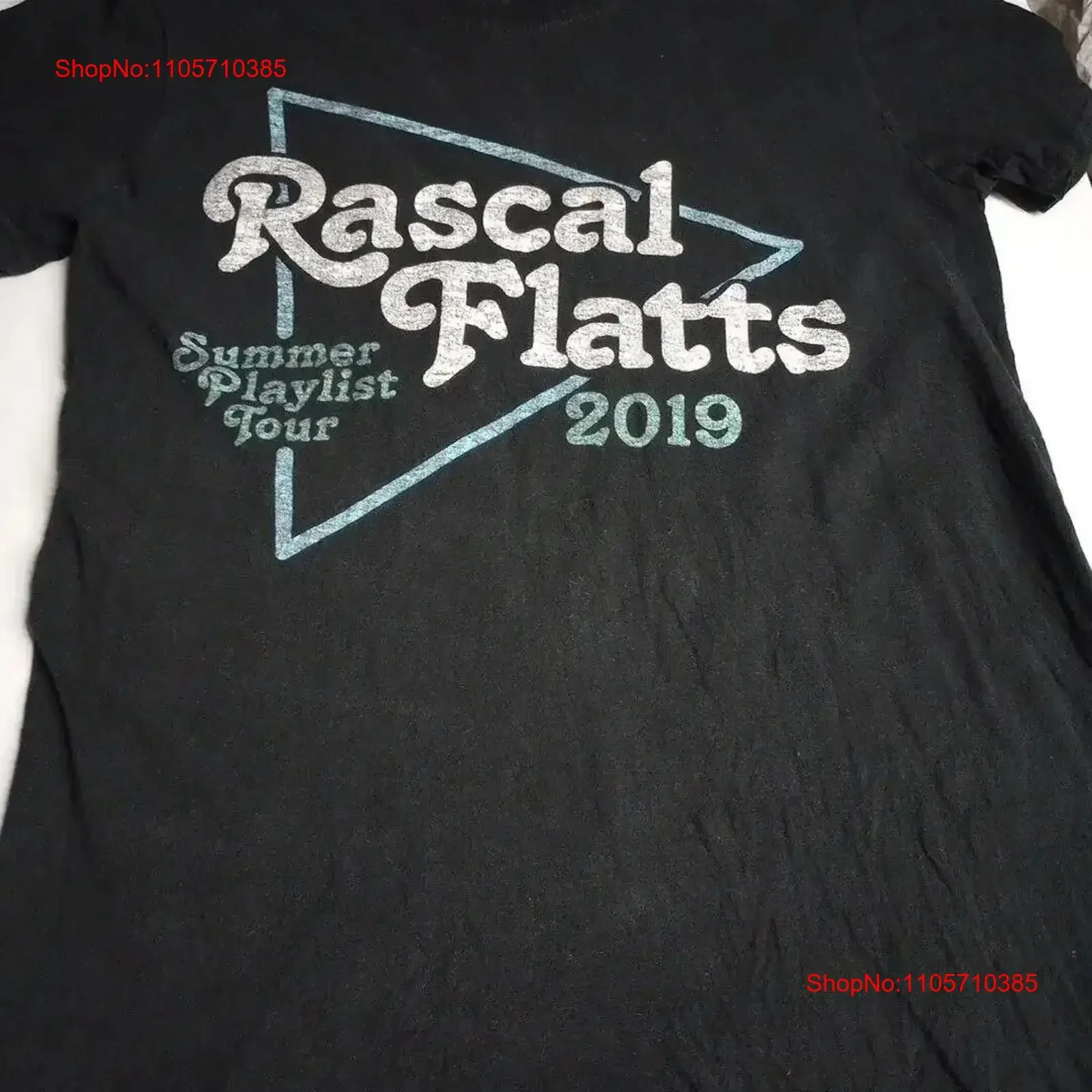 Rascal Flatts T Shirt 2019 Summer Playlist Tour Schedule Double Sided Sz Small vintage Washed Versatile Stylish homme vintage