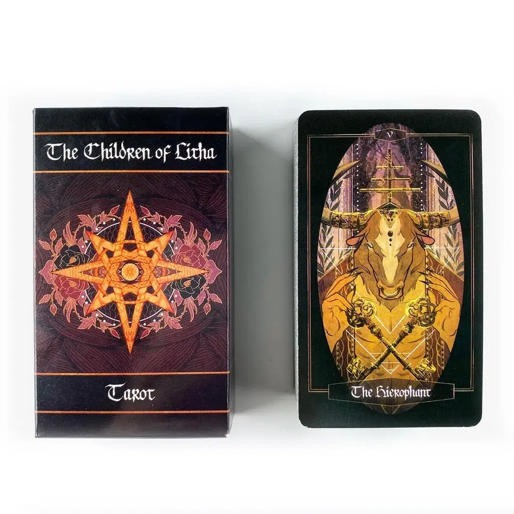 10.3*6Cm Kinderen Van Litha Tarot Deck Vrijetijdsfeest Tafelspel Waarzeggende Profetie Orakelkaarten