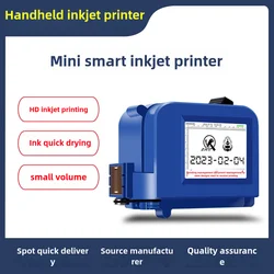 Intelligent handheld small inkjet printer curved surface concave date printer label bag bottle bottom inkjet printer