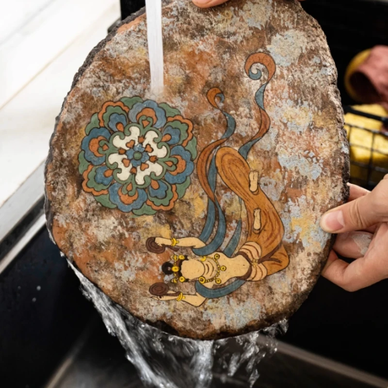 6 ألوان الفخار Underglaze الملونة الحجر الرملي الصقيل السيراميك اللوحة الزخرفية الرمال الحبوب الملمس وكيل تلوين الرمال الصخري