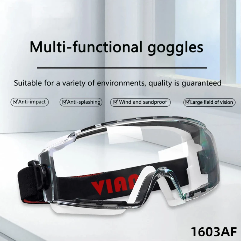 

Industrial-grade safety goggles1603AF multifunctional anti-fog and impact-resistant laboratory goggles unisex eye protection