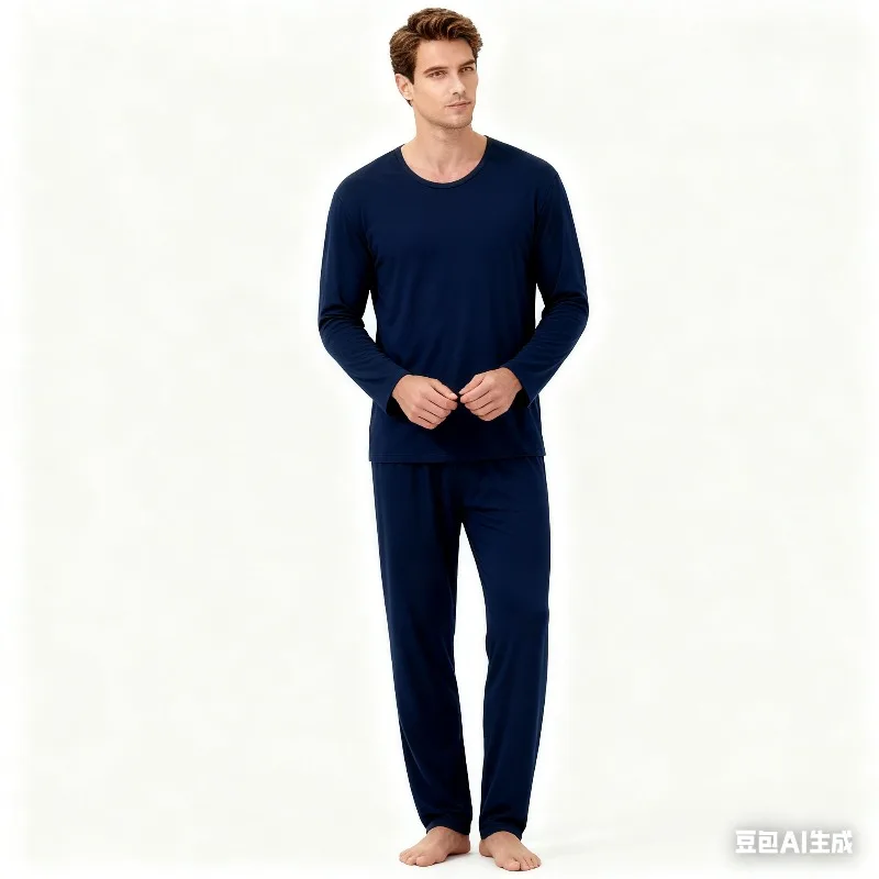 Bequemes Modal-Homewear-Set für Herren, Freizeit-, Sport- und Fitness-2-teiliges Set, weiche, bequeme Schlafkleidung und Pyjama-Set