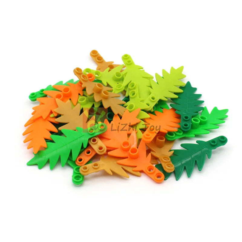 20pcs Moc Garden DIY 6148 Plant Tree Palm Leaf Small 8x3 Enlighten Building Blocks Bricks Compatible with Assembles Particles