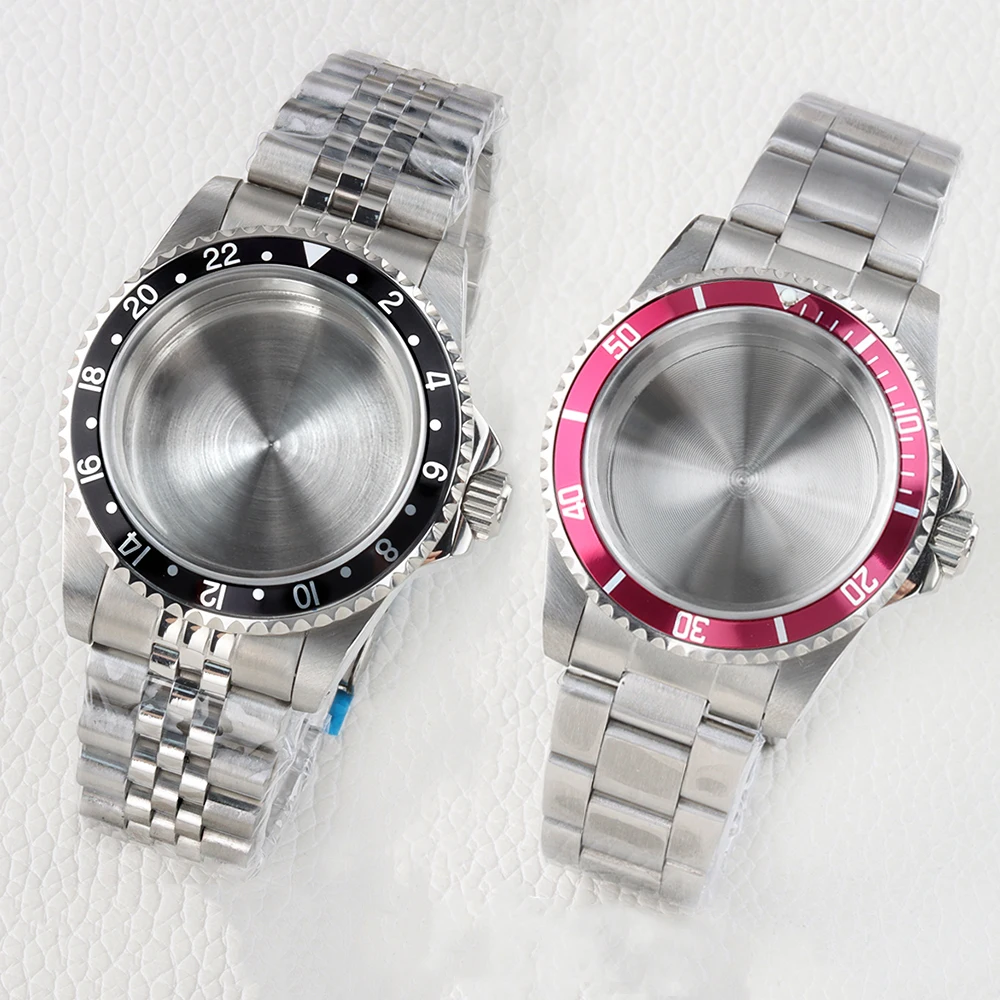 

nh35 Vintage 39.5mm Case Stainless Steel Watch Accessories for Retro Sub NH35/NH36 Movement 28.5mm Dial Jubilee/Oyster Strap