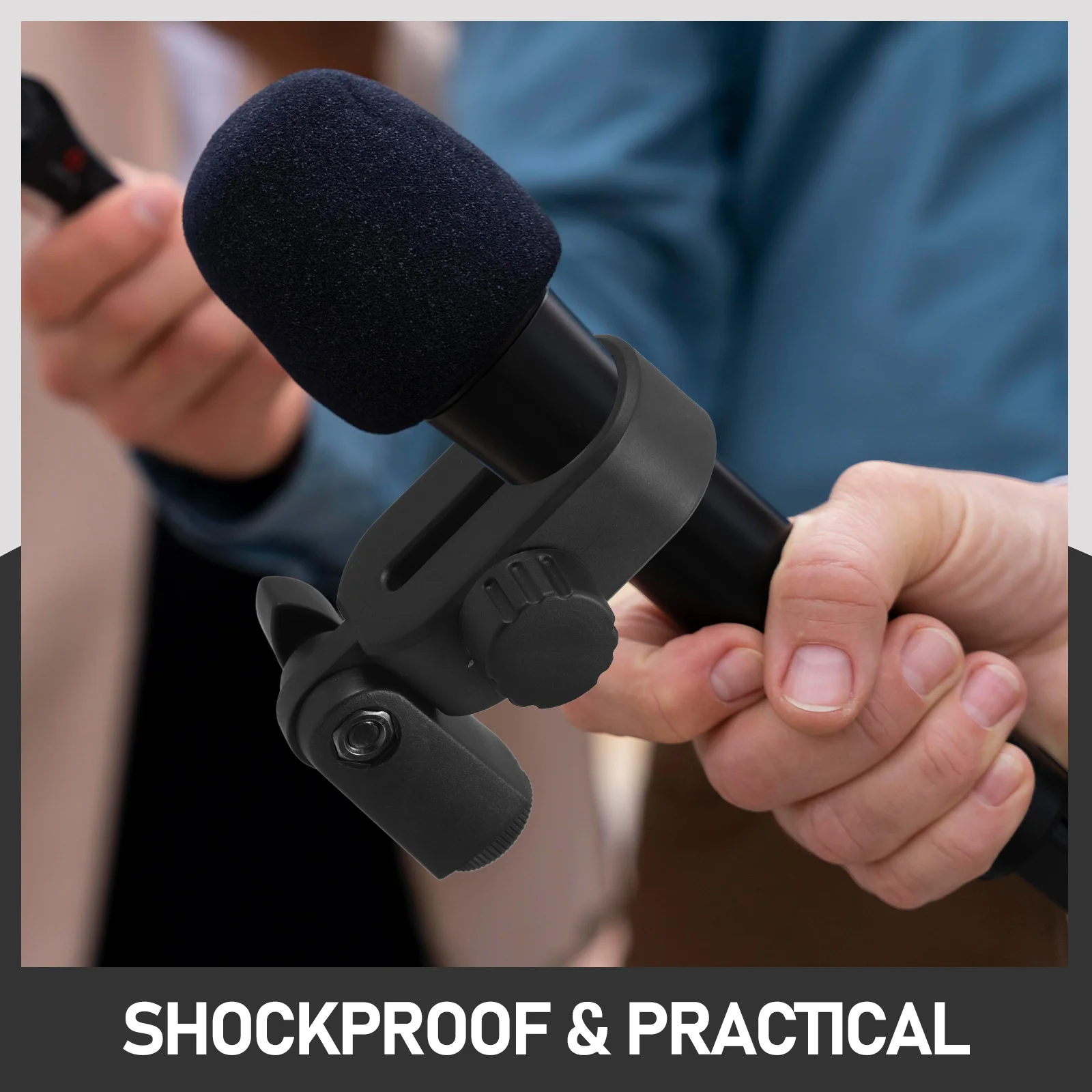 

2Pcs Microphone Shock Mount Adjustable Mic Holder Quick Setup for Optimal Sound Capture Microphone Shock Mount