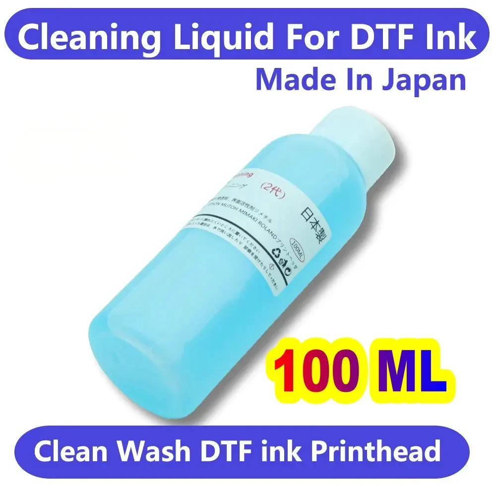 

100ML Printer DTF Printhead Cleaning Liquid For Epson XP600 L1800 1390 L805 i3200 Print Head Clean Repair Printhead Wash Cleaner