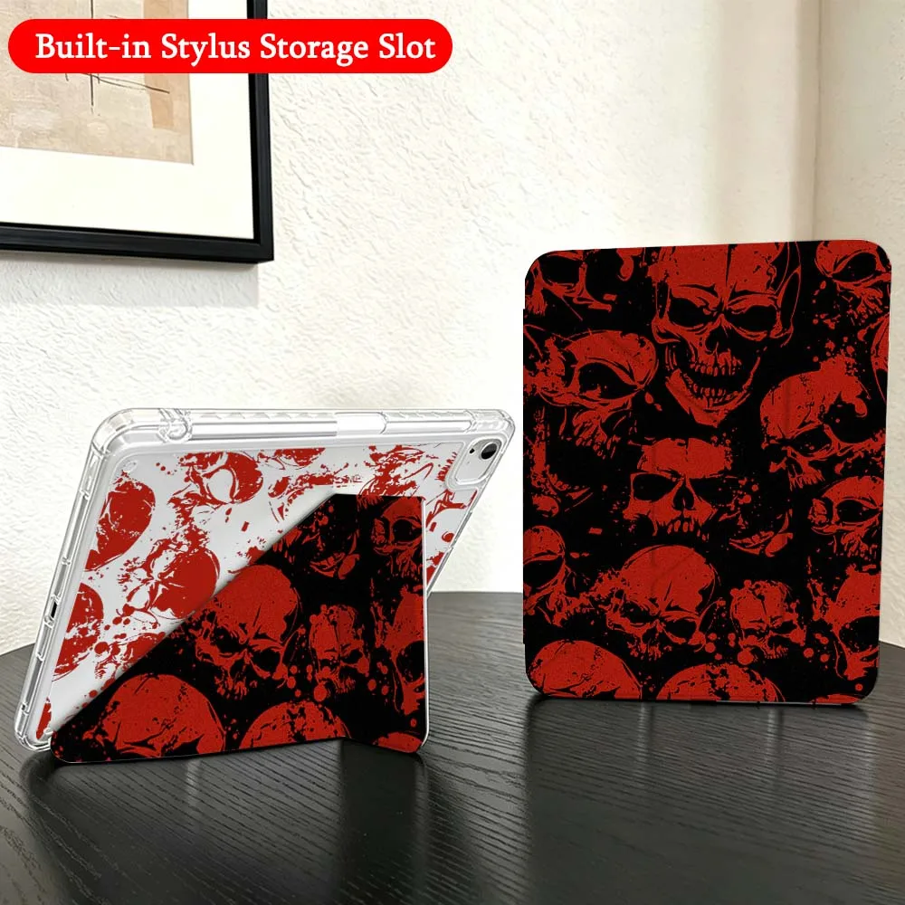 Dark Tower Spiral Light For iPad Mini Pro Air 5 6 7 8 9 10th 11th 11 9.7 10.9 13 inch Transparent Y-Shaped Folding Tablet Case