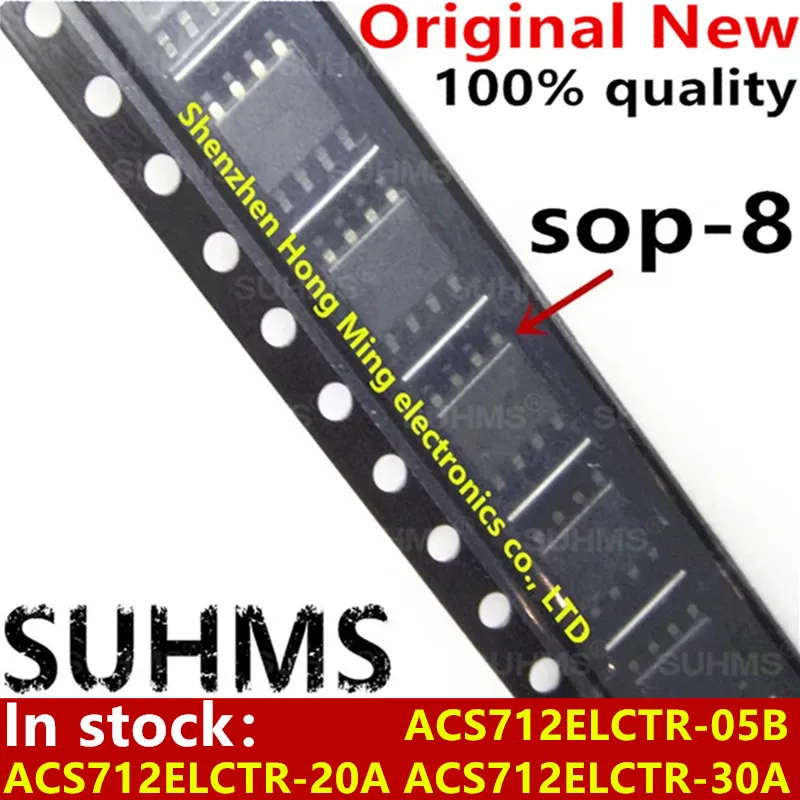 (5piece)100% New ACS712ELCTR-05B ACS712ELCTR-20A ACS712ELCTR-30A ACS712T ELC-05B ELC-20A ELC-30A sop-8 Chipset