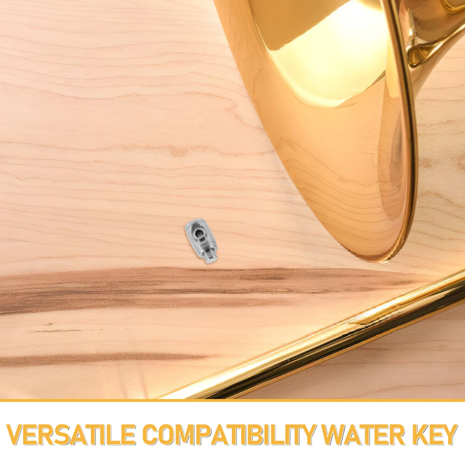 Watersleutelklep Koperblazers Metalen afvoerfitting voor trompettrombone Reparatie Onderhoudsinstrumentaccessoires