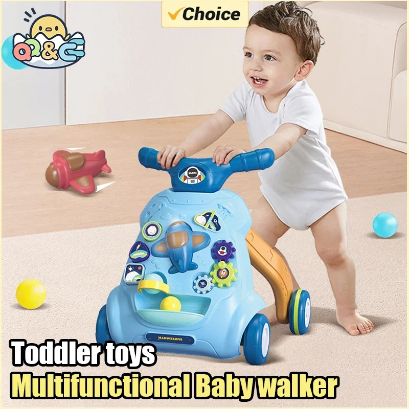 Trotteur multifonctionnel pour enfants, jouet musical, d'examen la motricité, apprentissage des côtes, cadeau d'anniversaire, jouets pour tout-petits, bébé