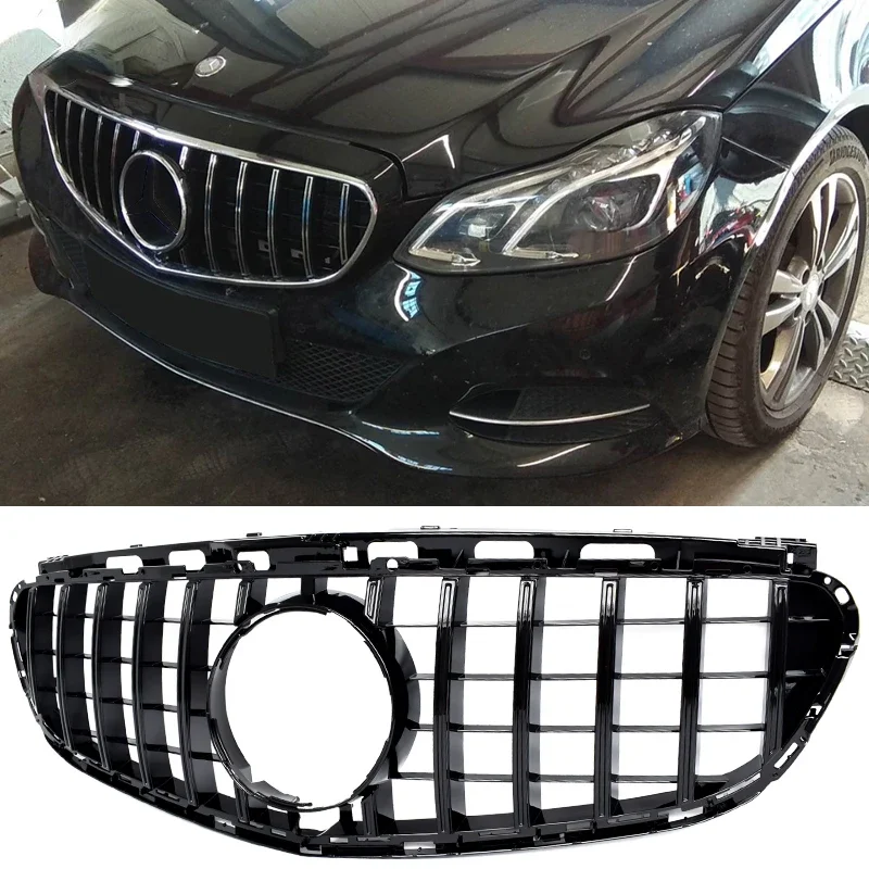 

Black Silver Replacement Front Bumper GTR Grille For Mercedes E Class Facelifted S212 Estate & W212 Sedan 2014 2015 2016
