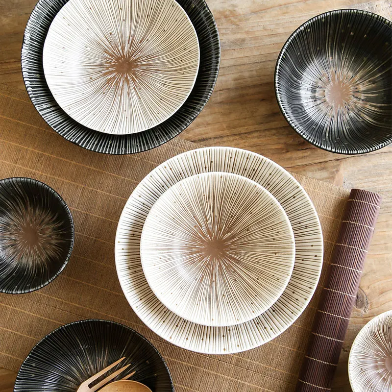 

Kitchen Luxury Tableware Dinner Service Food Plate Sets Kid Hospitality Modern Placa De Conjuntos Plate Sets For Decoration