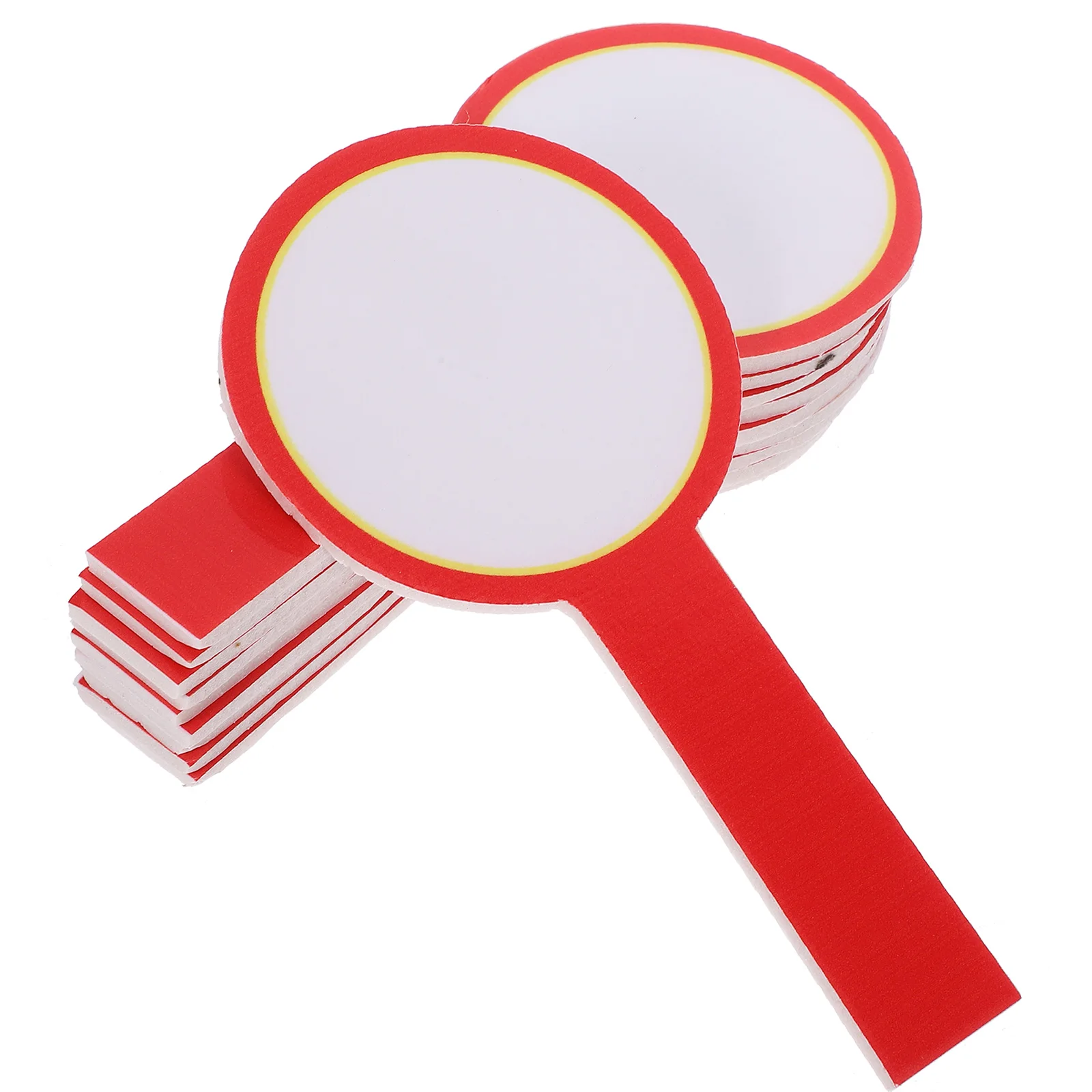 10pcs Handheld Scoreboard Dry Erase Paddle Writable Reusable Mini Whiteboard Portable Practical Smooth Edges Sturdy