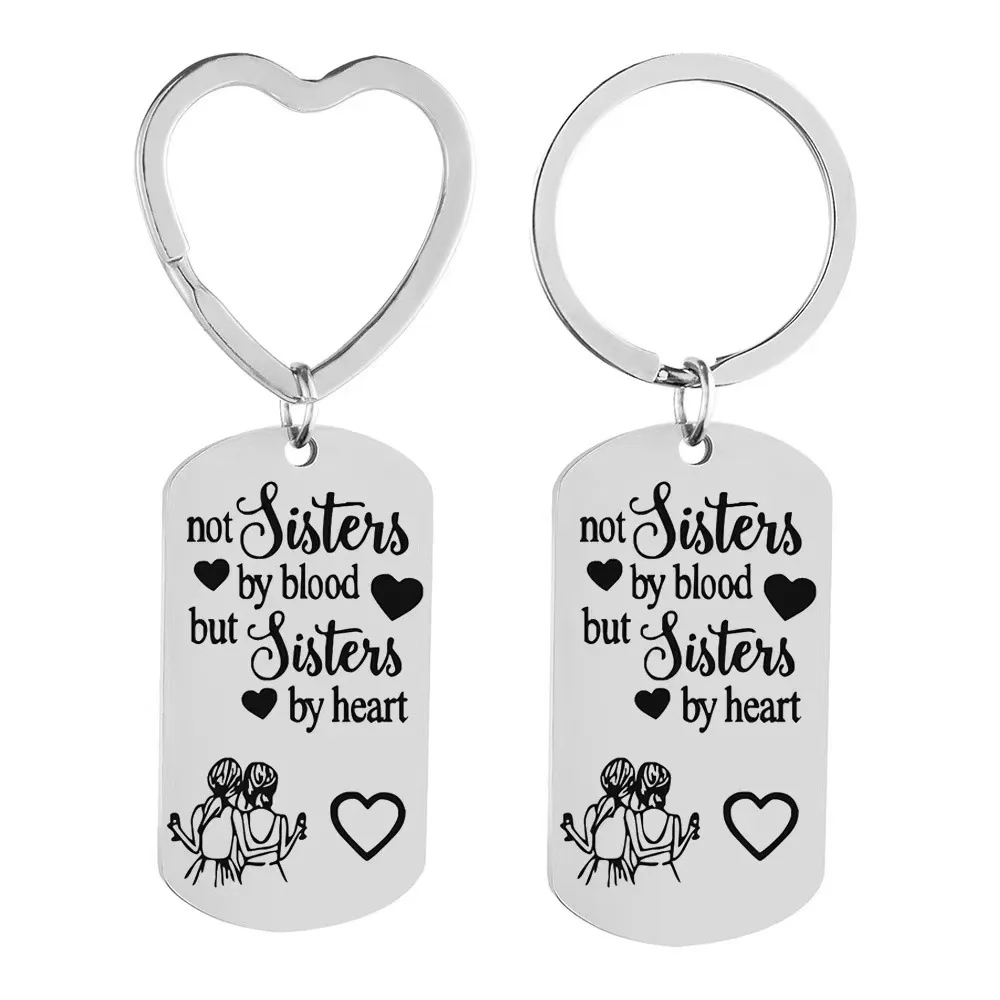 

Sisters Son Boyfriend Keychain Good Friends Brother Dad Sister Keyring Birthday Fashion Jewelry Key chain Christmas Gifts