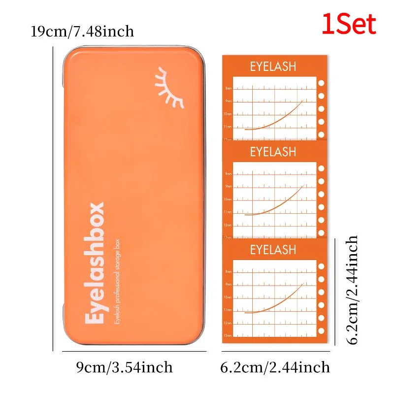 *1Set Eyelash Grafting Table Portable Eyelash Organizer Box Space Saving Storage Box Eyelash Extension Studio Tool Eyelash Rack