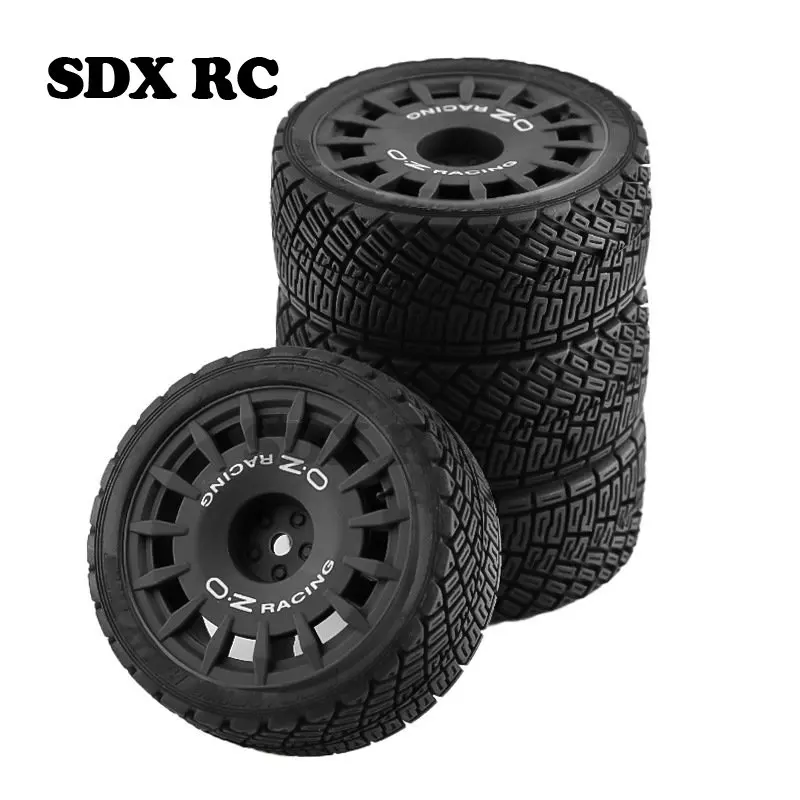 HPI Kyosho Tamiya 1-10 WRC RC Champion Fiesta Rally Wheel Flat Running Tire XV01 tt02