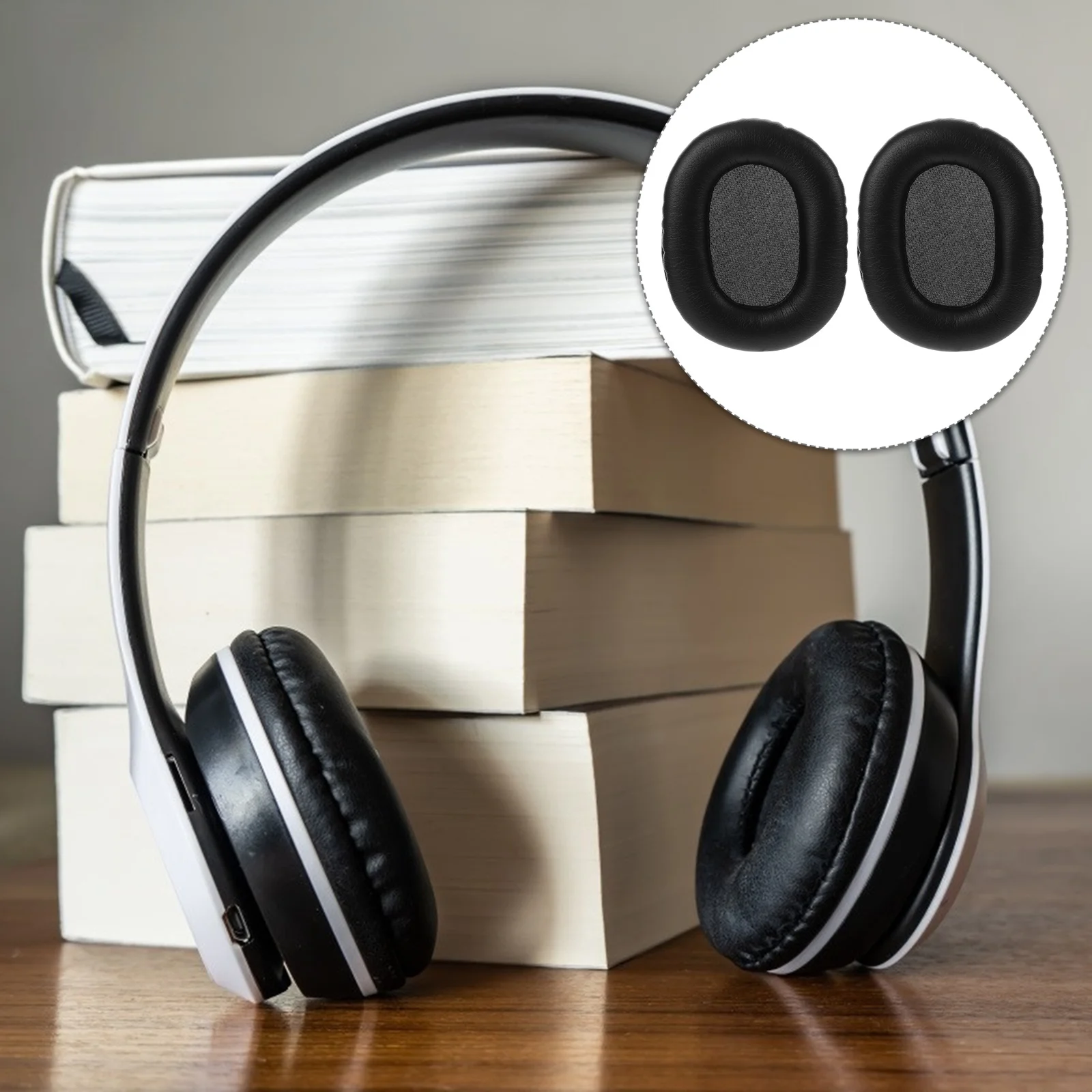 

2Pcs Headphone Sponge Covers Soft Comfortable Ear Pads for -Msr7 Noise Isolation Ergonomic Design Long Time Use