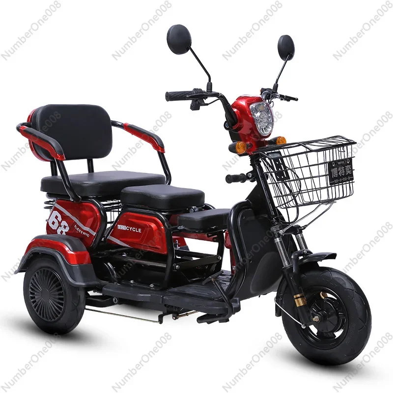 Electric Tricycle Adult Elderly Leisure Scooter Small Household Mini Female Pick-up and Drop-off Child Battery Car