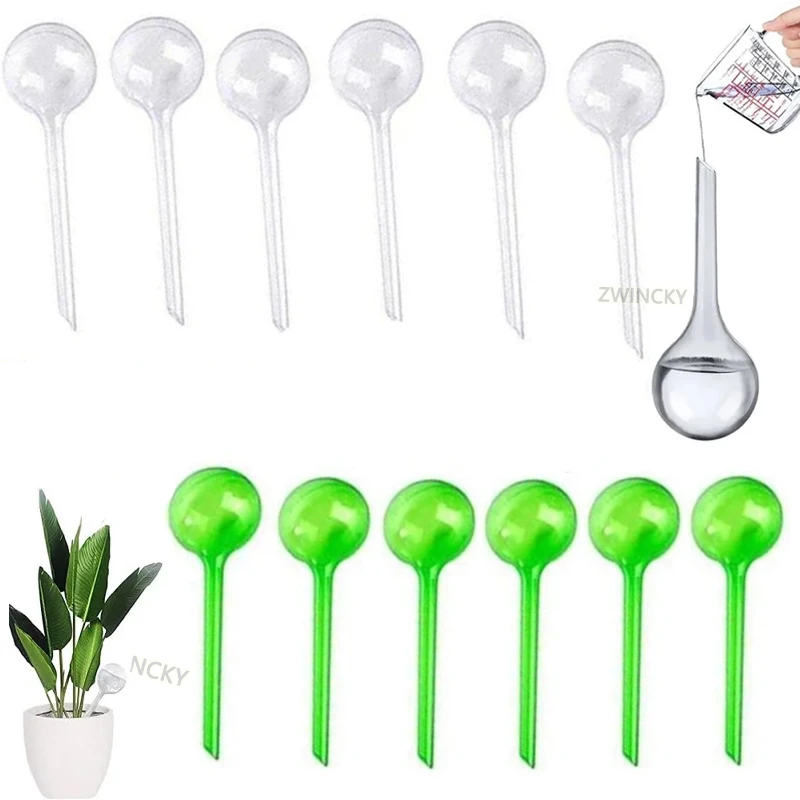 

NEW 12PCS Plant Watering Bulbs Automatic Self Watering Plastic Balls Garden Water Can Houseplant Device Drip Irrigation System