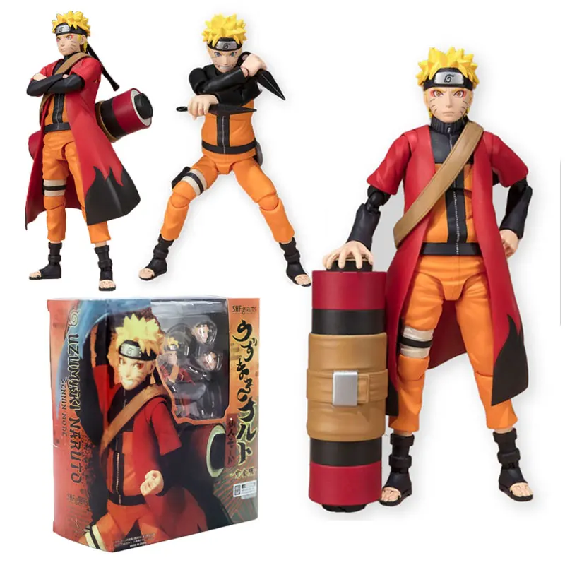 

14cm Anime Uzumaki Naruto Figure Movable Joints Doll Articulated SHF Mode Cartoon NARUTO Shippuden Action Figurine Child Gifts