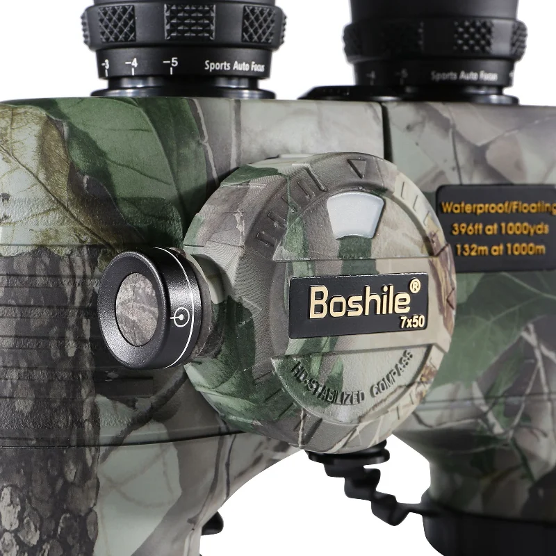 Boshile Binoculars 7*50 Compass Ranging Telescope 7X HD Camouflage Waterproof Outdoor Sailing Adventure Telescope - Image 3
