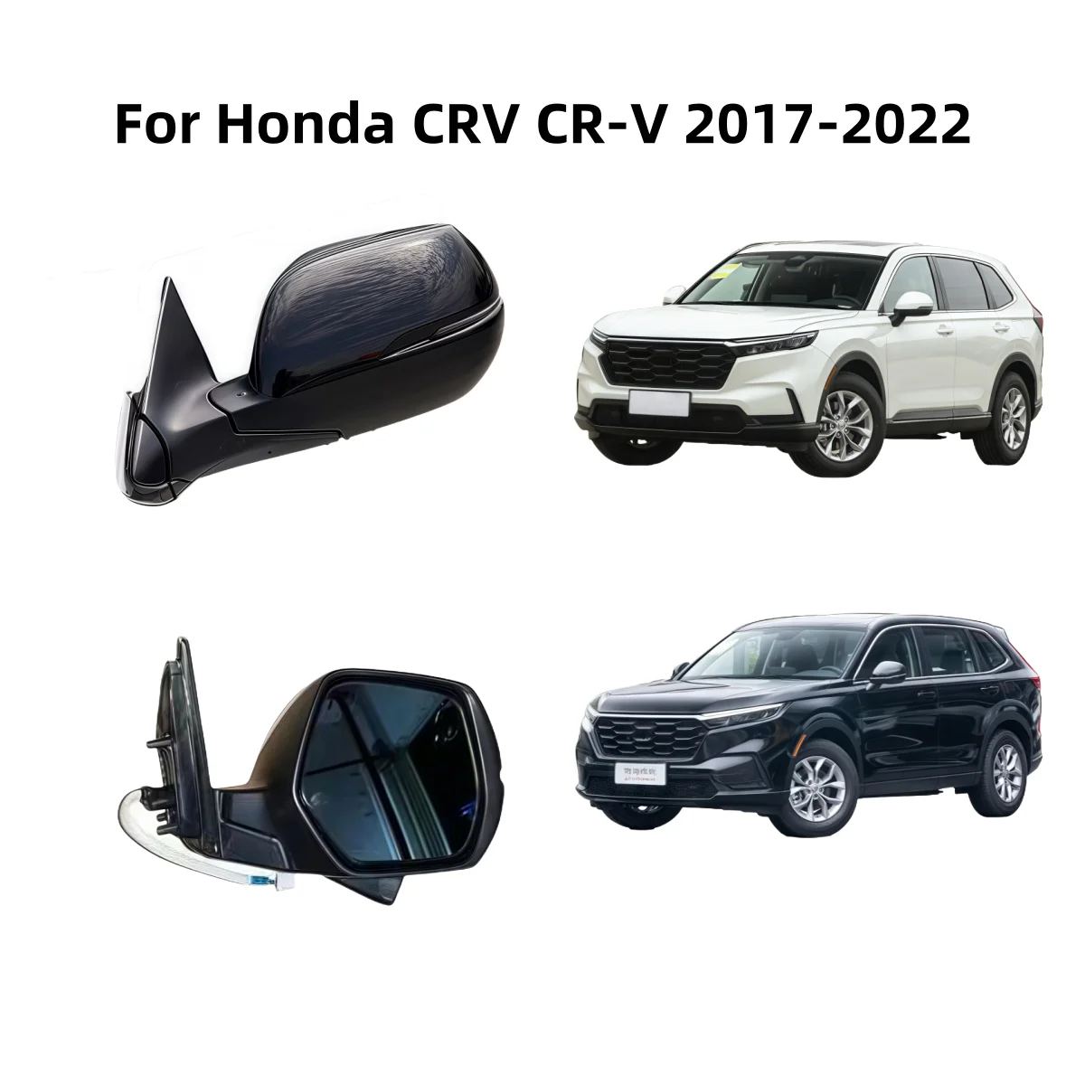 

For Honda CRV CR-V 2017-2022 Auto Electric Folding Camera Heating Turn Signal Mirror Assy Car Side Rearview Mirror Assembly