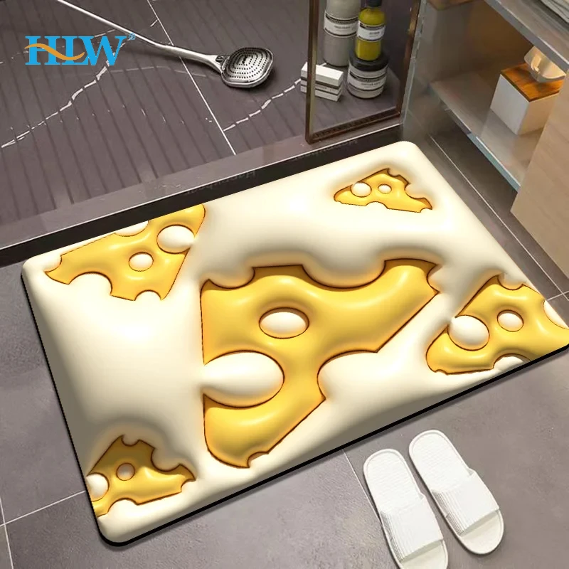 

Fresh kitchen countertop drain pad technology cloth absorbent foot pad bathroom non slip floor pad rubber soft pad