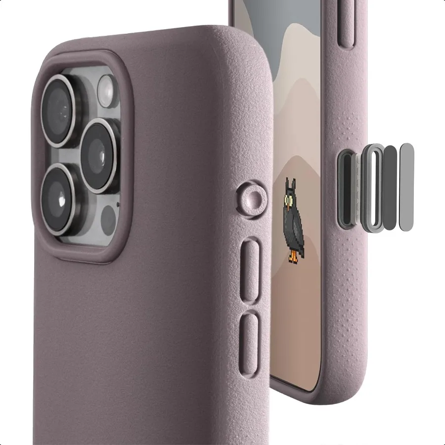

TineeOwl for iPhone 16 Pro Max Magnetic Case [Covered Camera Control Button] Compatible with MagSafe TPU Minimalist Slim Thin G
