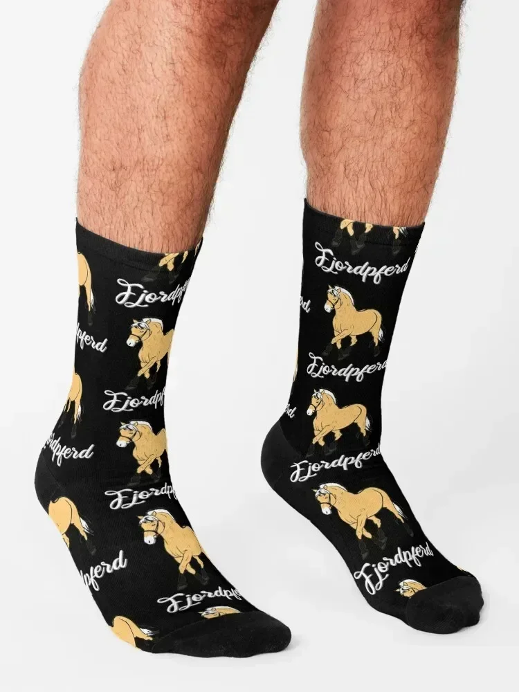 Norwegian fjord horse, fjordi, fjord, pony Socks winter gifts funny sock man Climbing Socks Man Women's