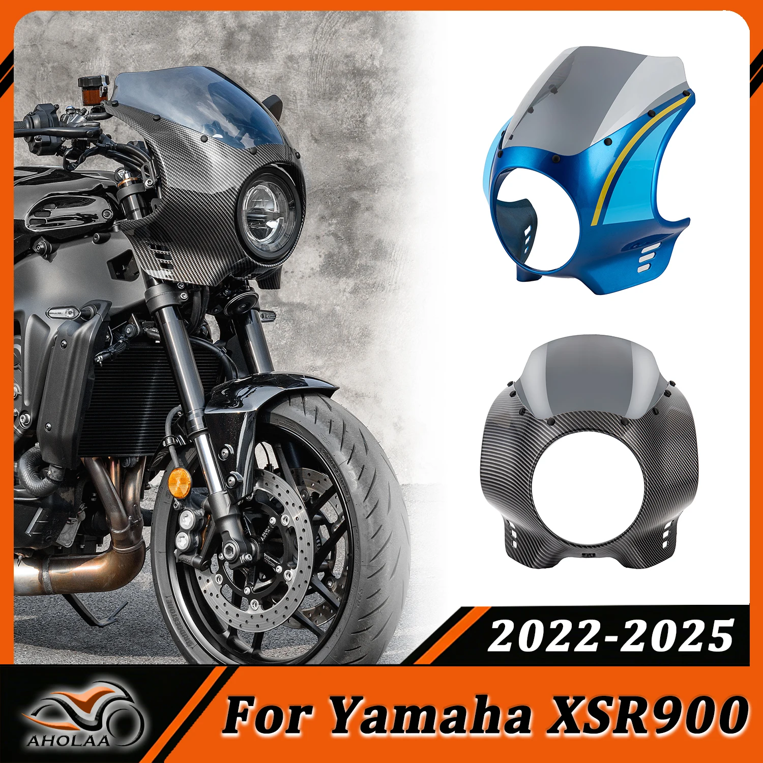 

For Yamaha xsr XSR 900 XSR900 Front Headlight Cover Windscreen Windshield Fairing Head Light Wind Screen Shield 2022-2025