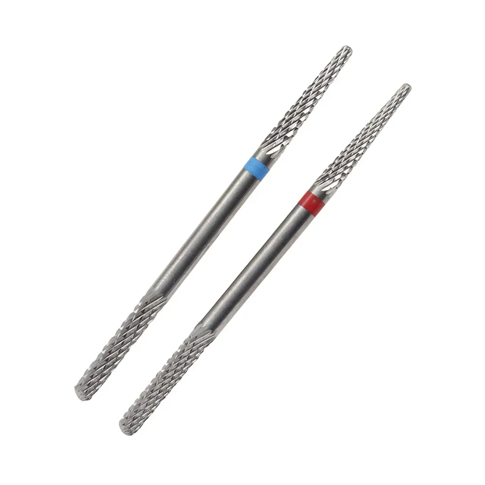 1pcs Dual-Head Available Nail Drill Bit 3/32 Inch Tungsten Carbide Professional Nature Nail Buffer Bit For Nail Cuticle Clean Ma