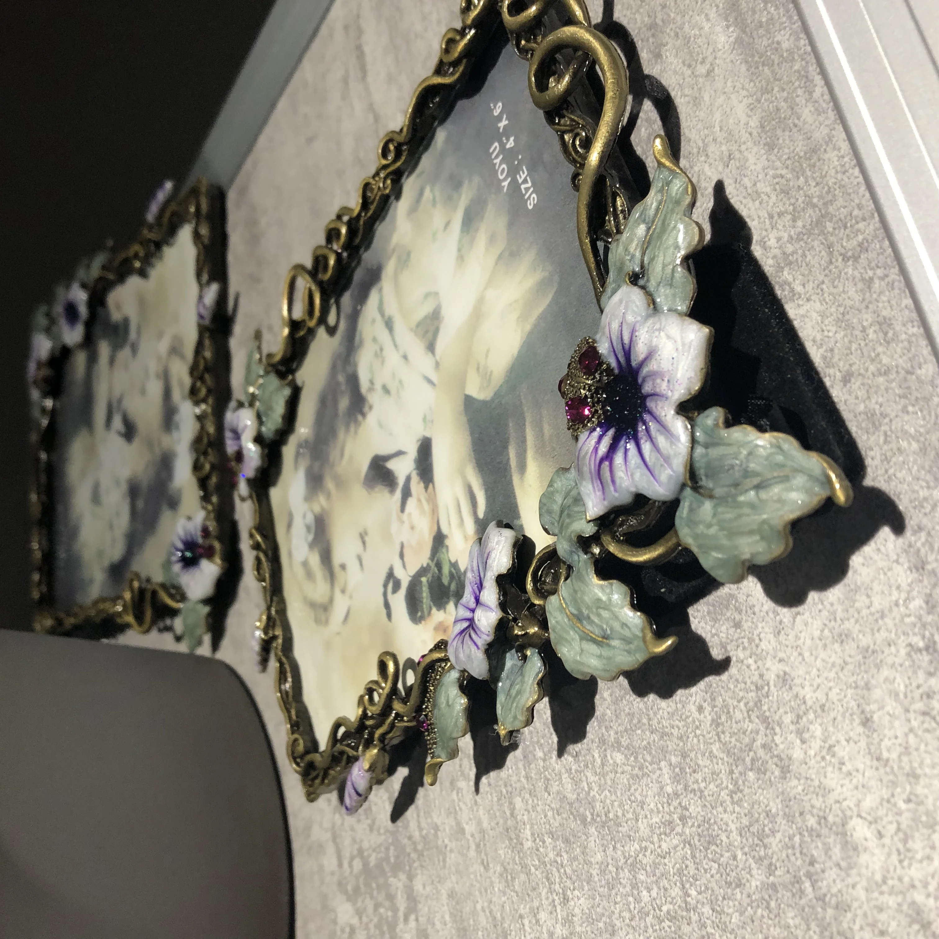 إطار صورة معدني مقاس 6/7 بوصة، إطار صورة رعوية أوروبية إبداعية لغسل الصور المخصصة لسطح المكتب إطار صورة جدار هان