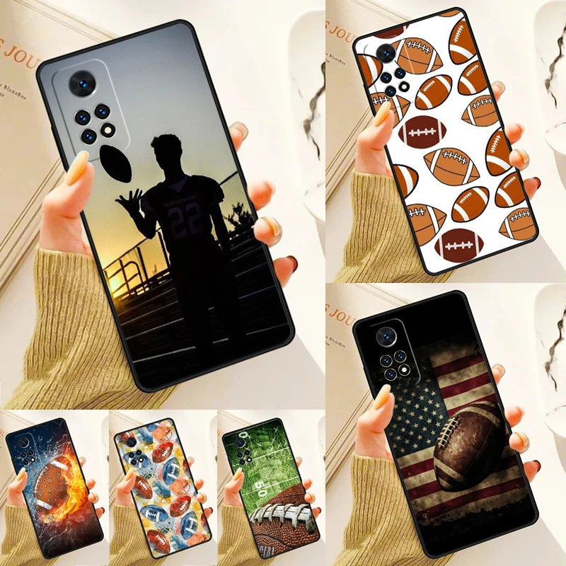 

American Football Ball Cool Art Case For Samsung Galaxy S24 Plus S23 S20 S21FE Lite S22 Ultra Note 20 S8 S9 S10 Phone Coque