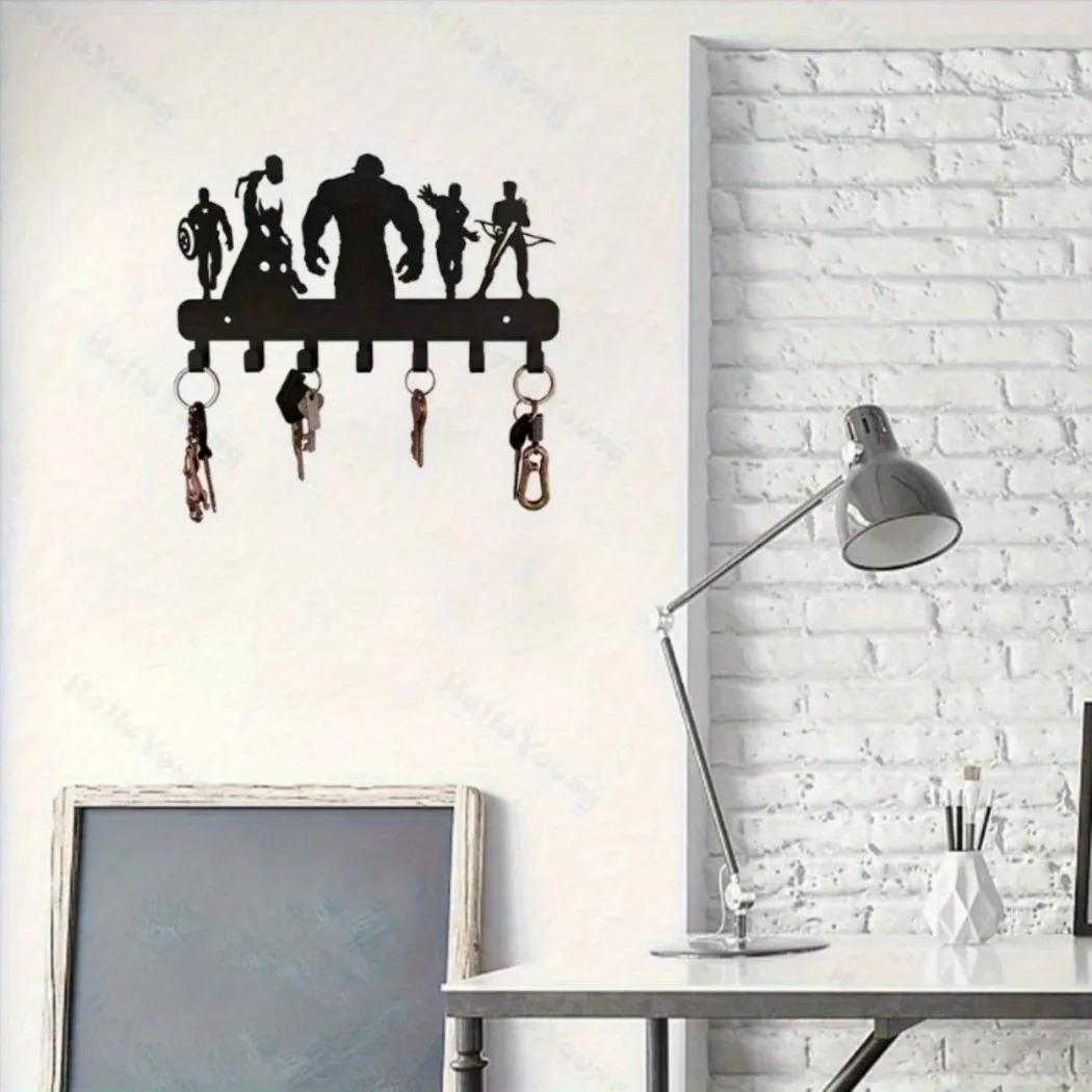 1 Stück atemberaubender Wandhaken aus schwarzer Legierung. Vielseitig einsetzbar für Wohnzimmer und Schlafzimmer.