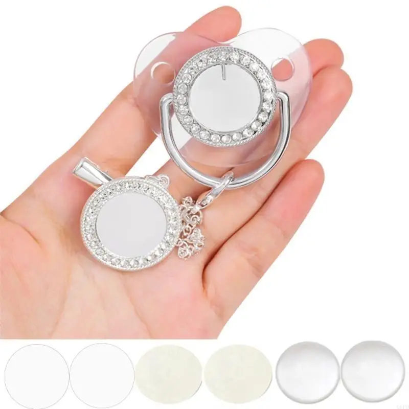 

Aluminum Sheet Heat Transfer Pacifier DIY Sublimation Blank Baby Pacifier Clip