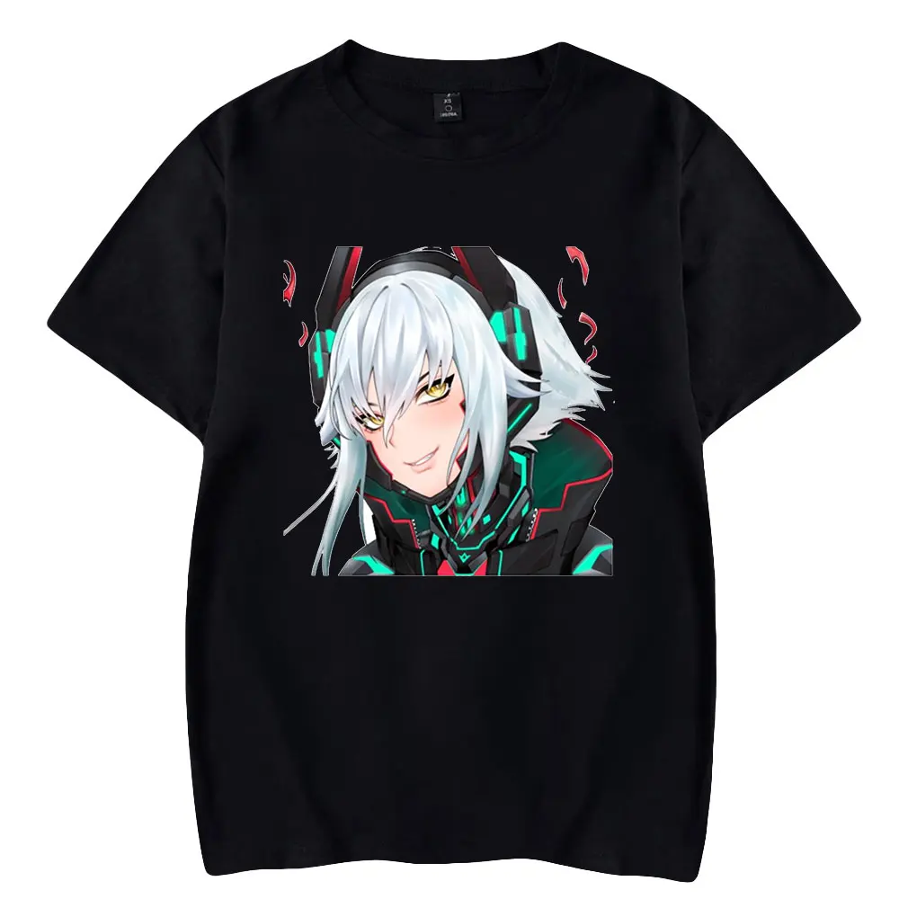 

Zentreya Red Devil VTuber Jogo Merch Imprimir T-shirt Unisex Moda Engraçado Casual HipHop Estilo Manga Curta Tee