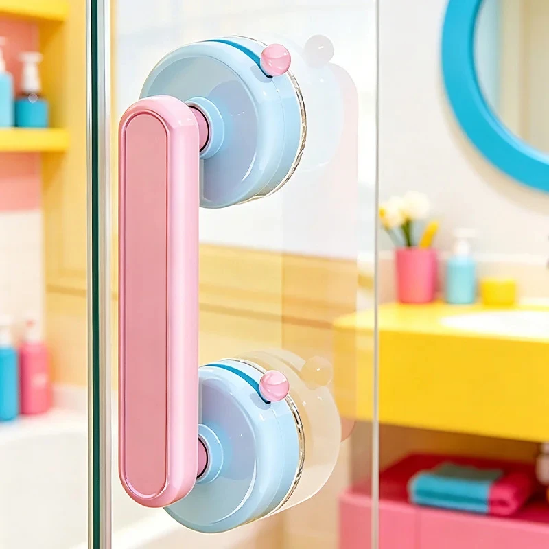 Dopamine Suction Cup Door Handle Suitable for bathroom doors, glass sliding doors, refrigerators, door handles, and handrails