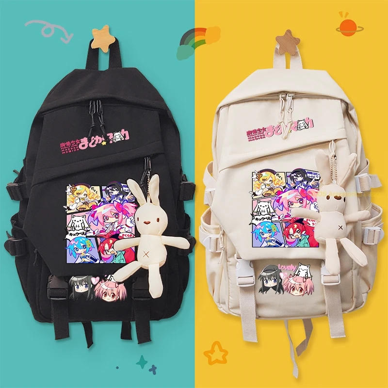 

Anime Doujin Girl Miki Sayaka Cartoon Schoolbag Backpack High-capacity Casual Shoulders Bag Cosplay Student