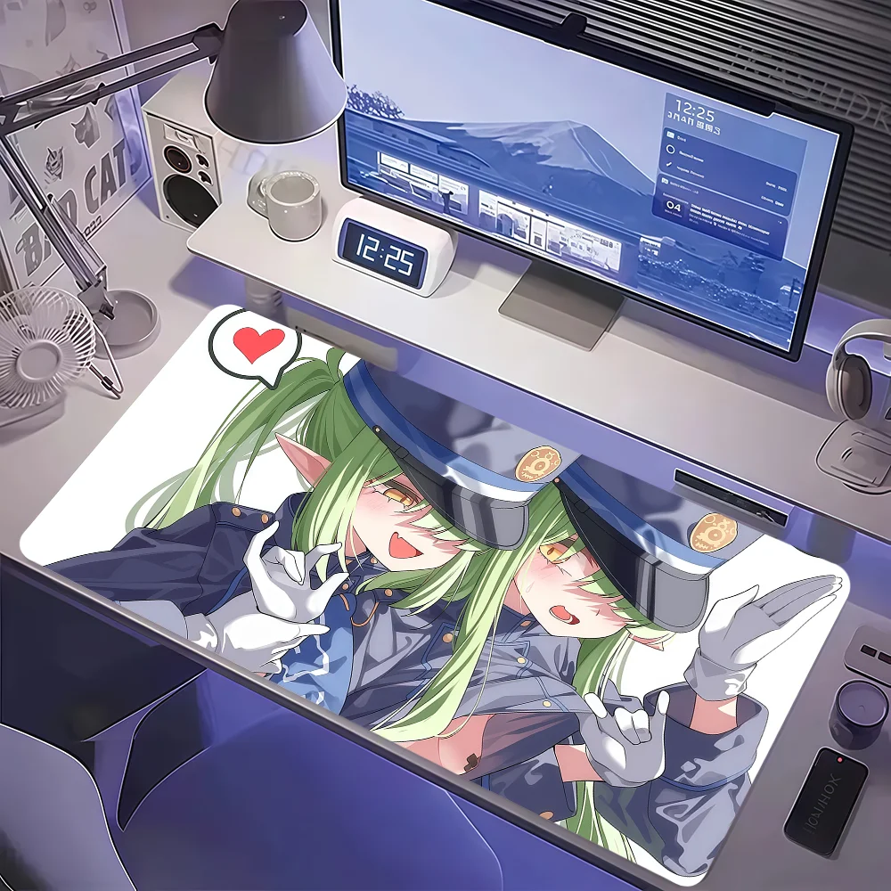 Cute Girl Blue Archive Mouse Pad Large Non-slip Lockedge Desktop Computer Desk Mat Keyboard MousePad Office Gamer Student