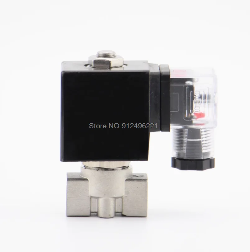 

150 бар GSPG-06 2-ходовой водяной электромагнитный клапан высокого давления 1/4 "BSP 220 В 24 В Отверстие 6 мм Н.З клапан из нержавеющей стали 304