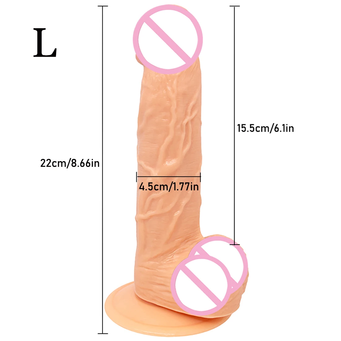 Huge Realistic Dildos Soft Skin Feeling Phallus Anal Plug Safe Penis Big Dick with Suction Cup Sex Toys for Women Masturbation