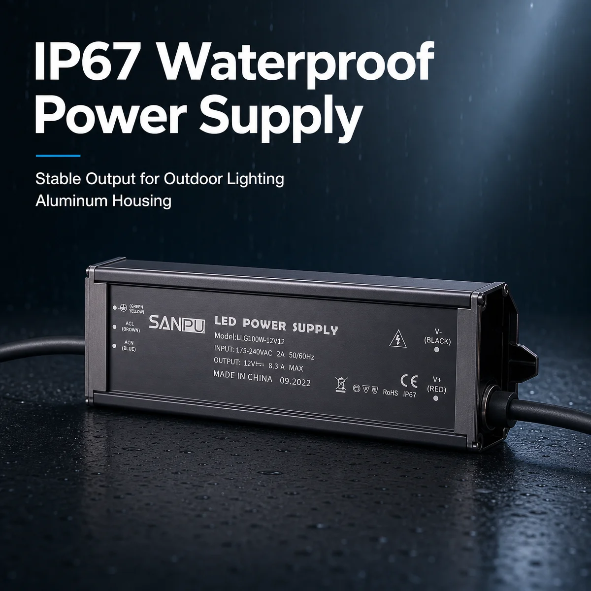Ultra-Thin IP67 Waterproof Pow - Outdoor Power Supply 12V recension och pris