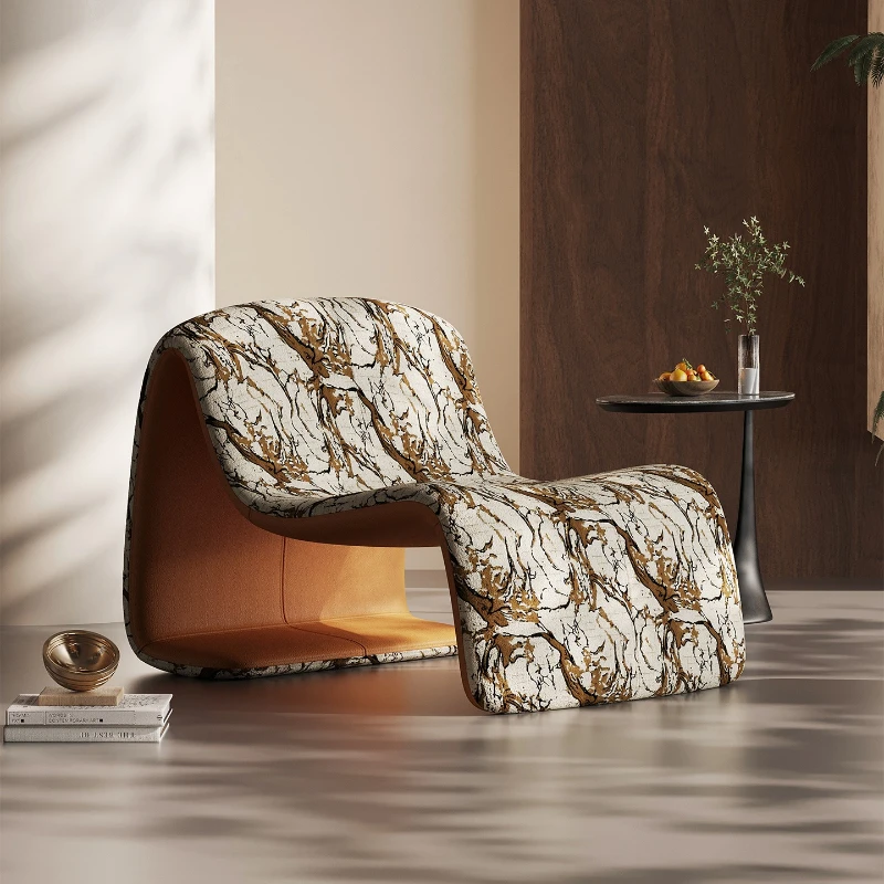 

Designer creative light luxury leisure recliner balcony small recliner lazy small sofa bedroom room single sofa